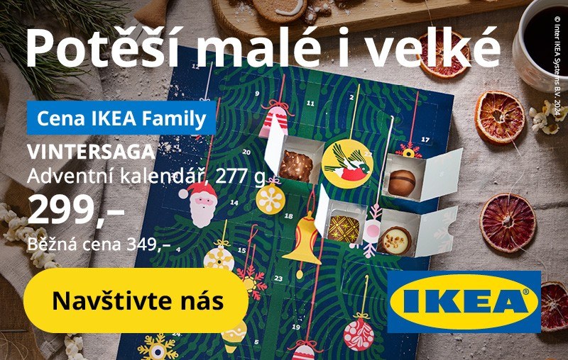 Ikea - čokoládový adventní kalendář